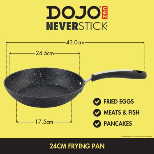 Dojo Zen Neverstick 24cm Frying Pan Diagram