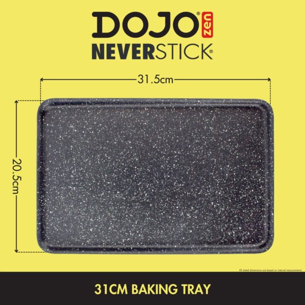 Dojo Zen Neverstick 31cm Baking Tray Diagram