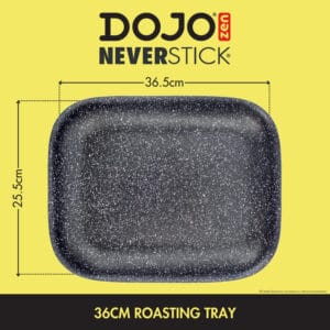 Dojo Zen Neverstick 36cm Roasting Tray Diagram
