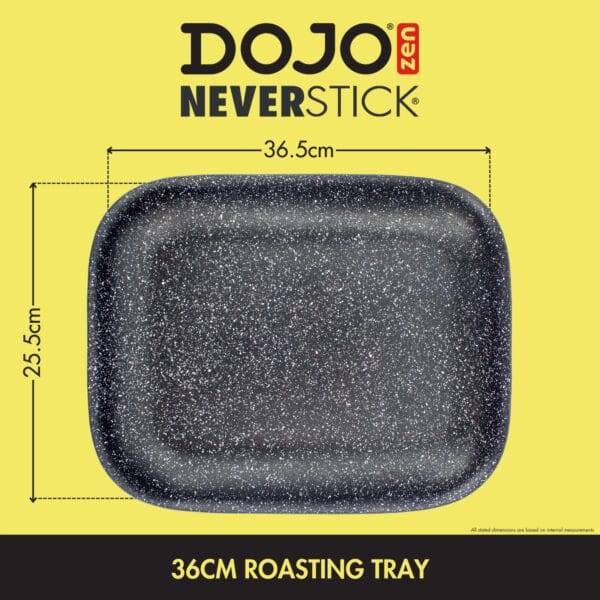 Dojo Zen Neverstick 36cm Roasting Tray Diagram