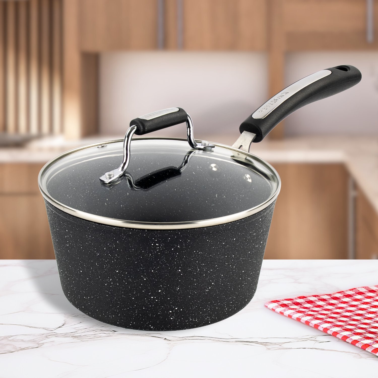 Dojo Non-Stick Saucepans with Lids