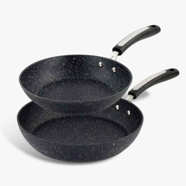 Dojo Zen Neverstick 2 Piece Aluminium Frying Pan Set. Set of Non-Stick Frying Pans