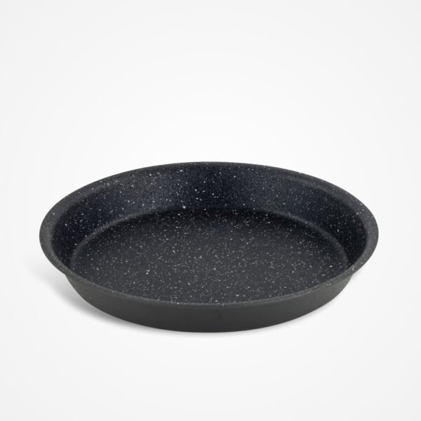 26cm non-stick round pie dish, oven-safe and ideal for baking pies and quiches