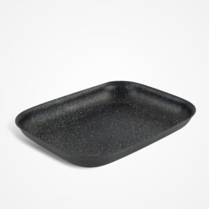 Large 36cm Non-Stick Aluminium Roasting Tray for Cooking Meats and Vegetables