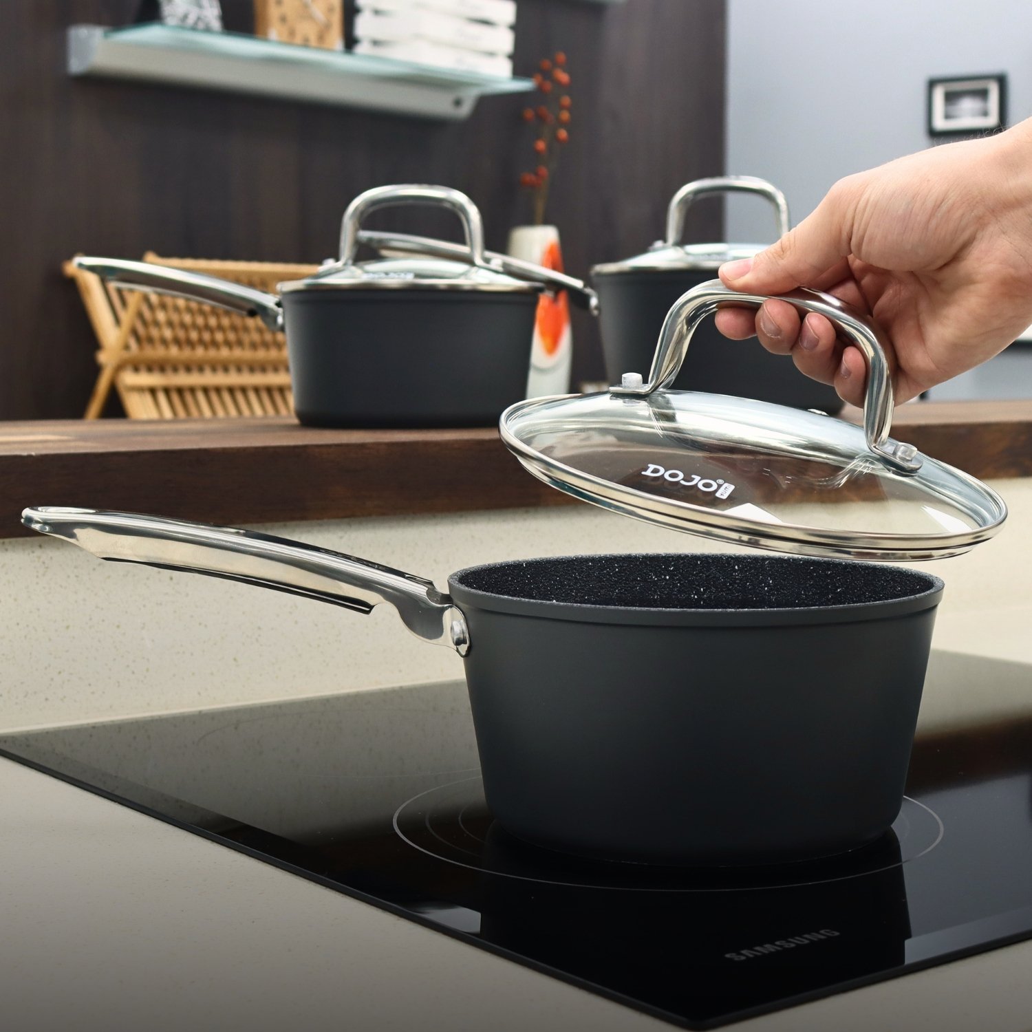 Dojo Non-Stick Pots and Pans Sets. Dojo Non-Stick Cookware.