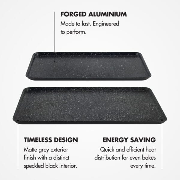 DOJO Yumi Neverstick 2 Piece Baking Tray Set (Bundle) - Image 3