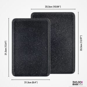 DOJO Yumi Neverstick 2 Piece Baking Tray Set (Bundle) - Image 4
