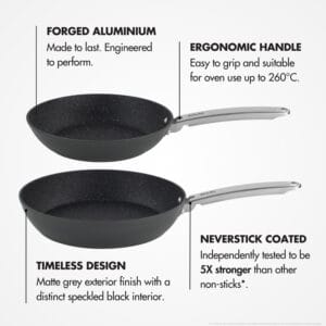 DOJO Yumi Neverstick 2 Piece Frying Pan Set (Bundle) - Image 4