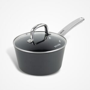 DOJO Yumi Neverstick 20cm Saucepan with Lid. Large Non-Stick Saucepan for Hob and Oven