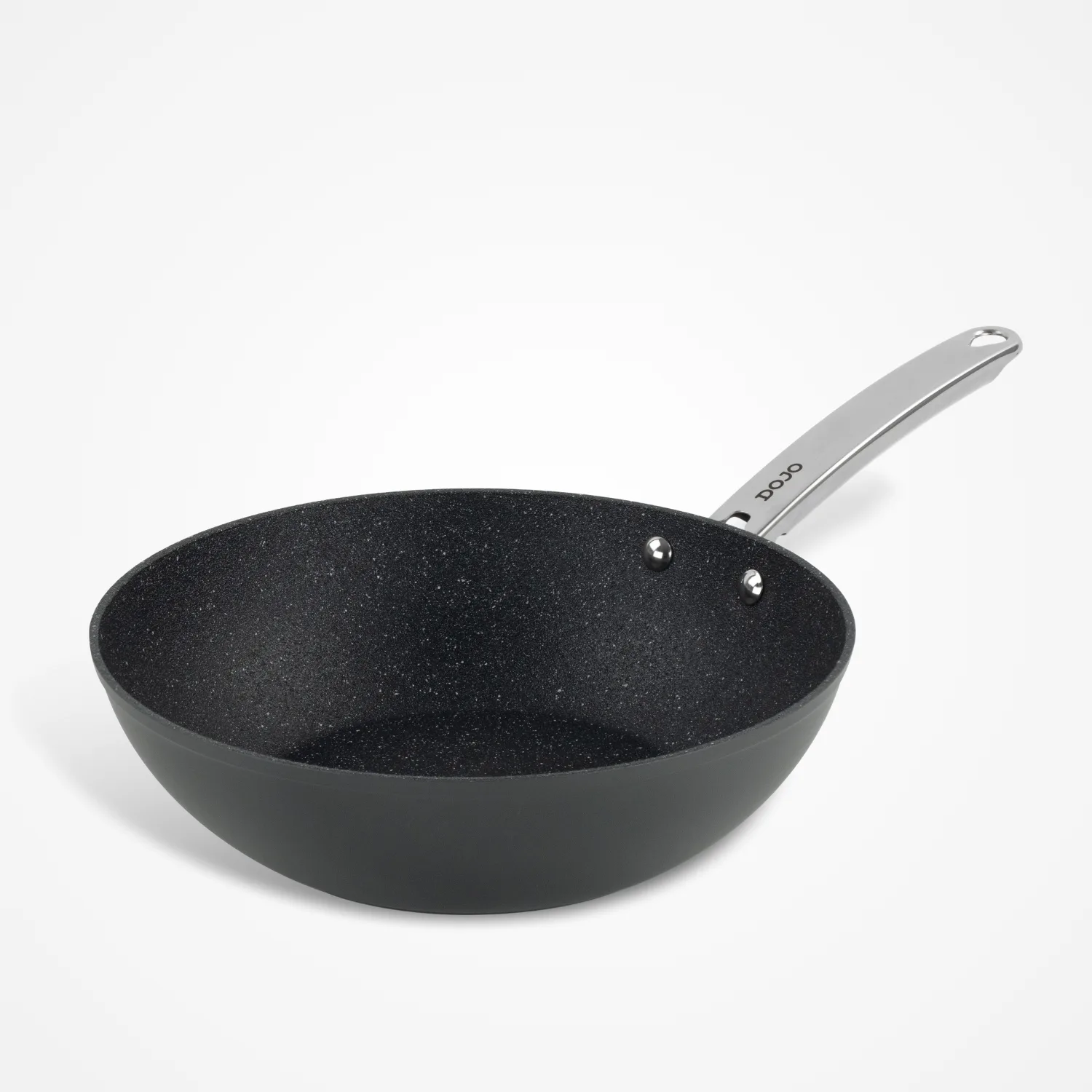 ☆pamcoco☆　LehmanStickHokkaido153 DOJO Yumi Neverstick 28cm Wok Pan | Ovenproof Non-Stick Woks