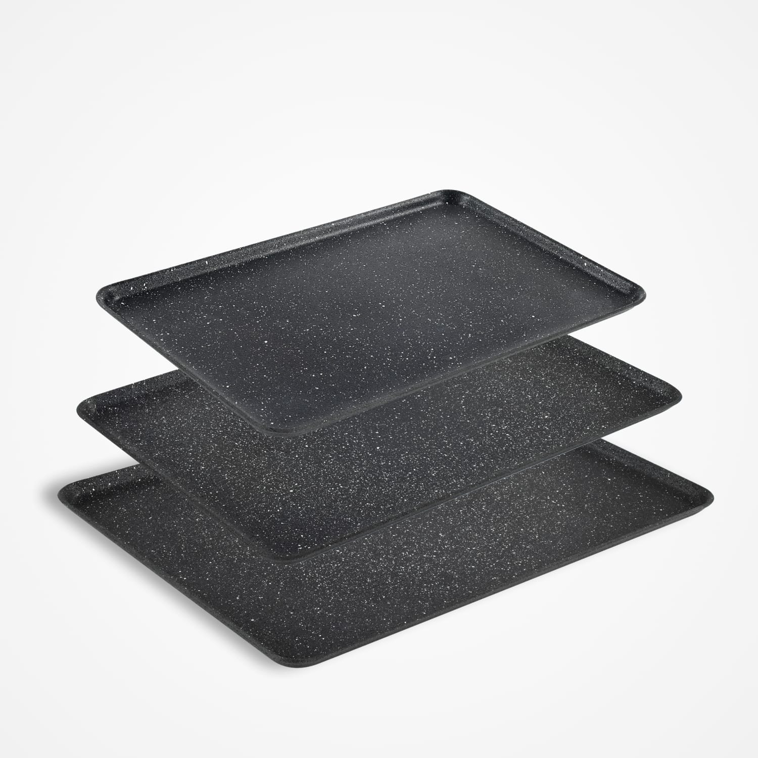 DOJO Yumi 3 Piece Baking Tray Set. Set of 3 Non Stick Oven Trays