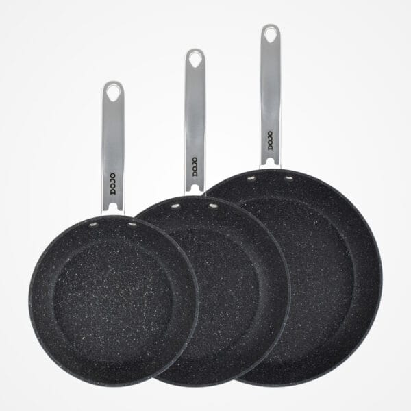 DOJO Yumi Neverstick 3 Piece Frying Pan Set (Bundle) - Image 5