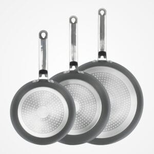 DOJO Yumi Neverstick 3 Piece Frying Pan Set (Bundle) - Image 6