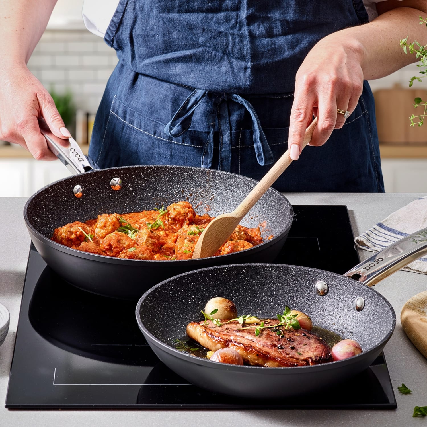 DOJO Non-Stick Frying Pans
