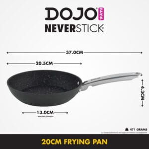 DOJO Yumi Neverstick 20cm Frying Pan - Image 3