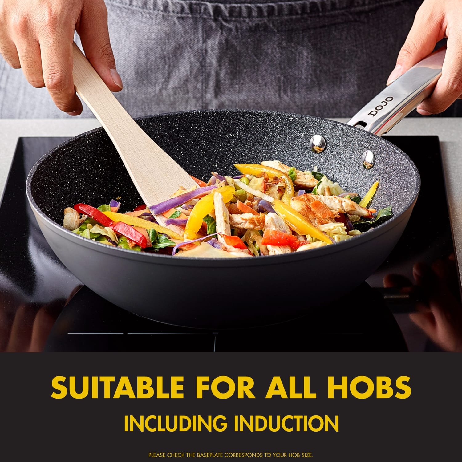 DOJO Yumi Neverstick 20cm Frying Pan - Image 4