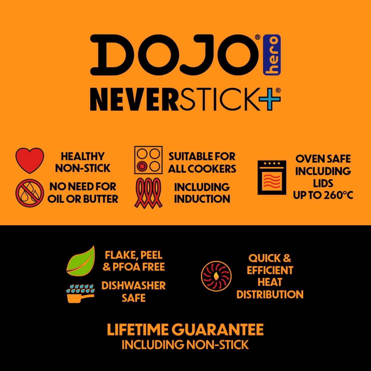 Dojo Hero Neverstick+ 24cm Casserole - Image 6