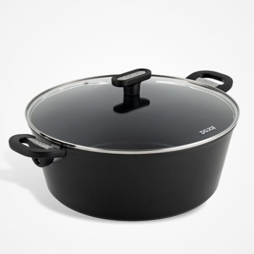 Dojo Kai 32cm Stock Pot with Glass Lid for Batch Cooking