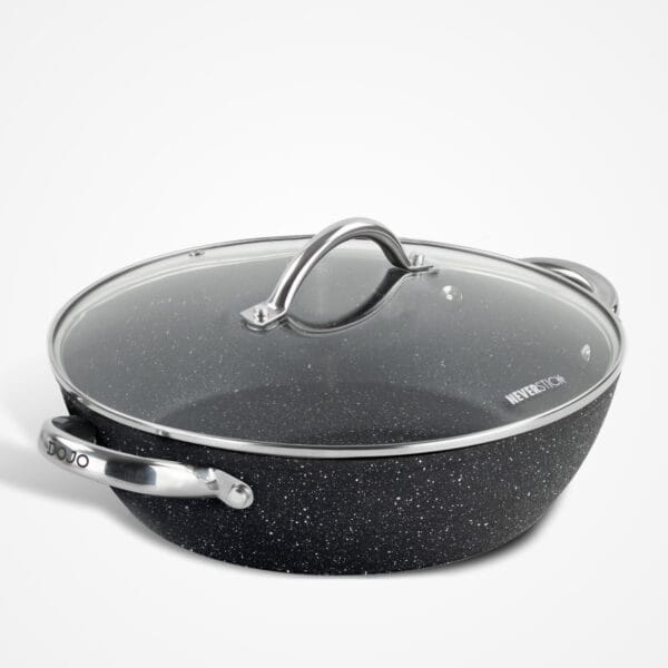 Dojo Zen Neverstick 28cm Shallow Casserole with Lid