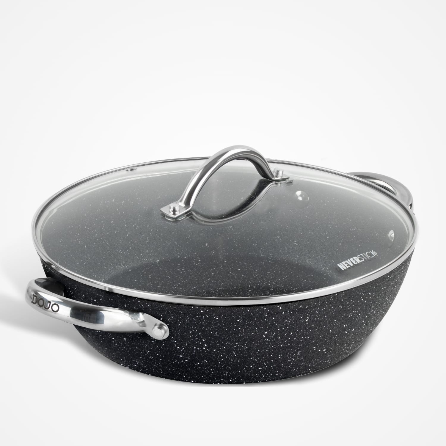 Dojo Zen Neverstick 28cm Shallow Casserole with Lid