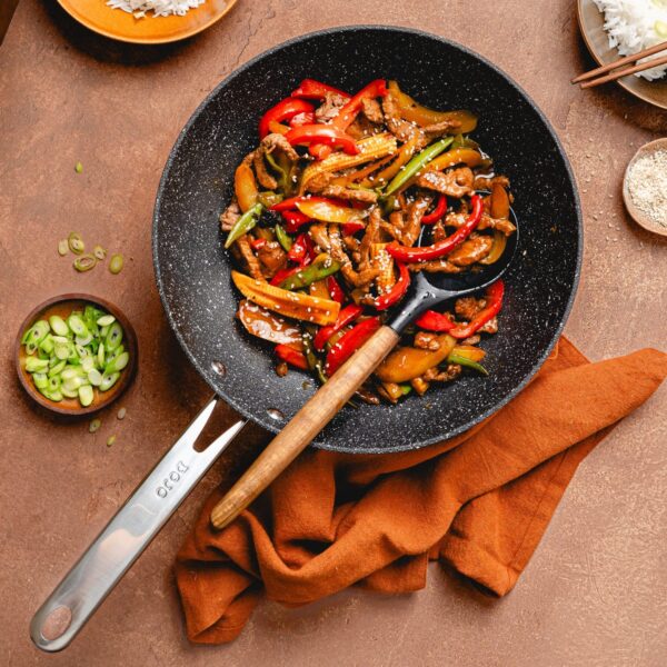 Dojo Hero Neverstick+ 28cm Wok Pan for Stir-Frying