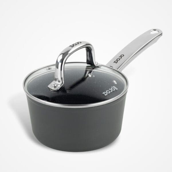 Dojo Yumi Neverstick 16cm Saucepan with Lid for Hob and Oven