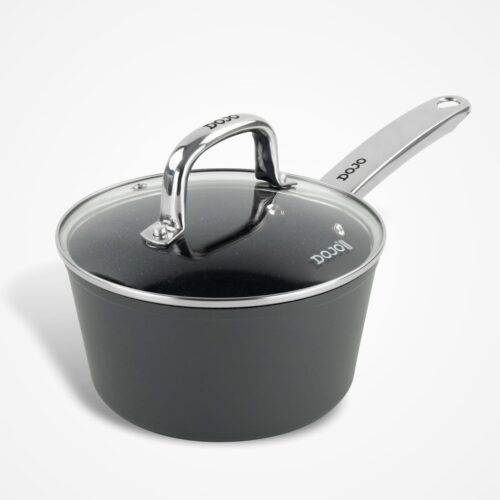 Dojo Yumi Neverstick 18cm Saucepan with Lid for Hob and Oven
