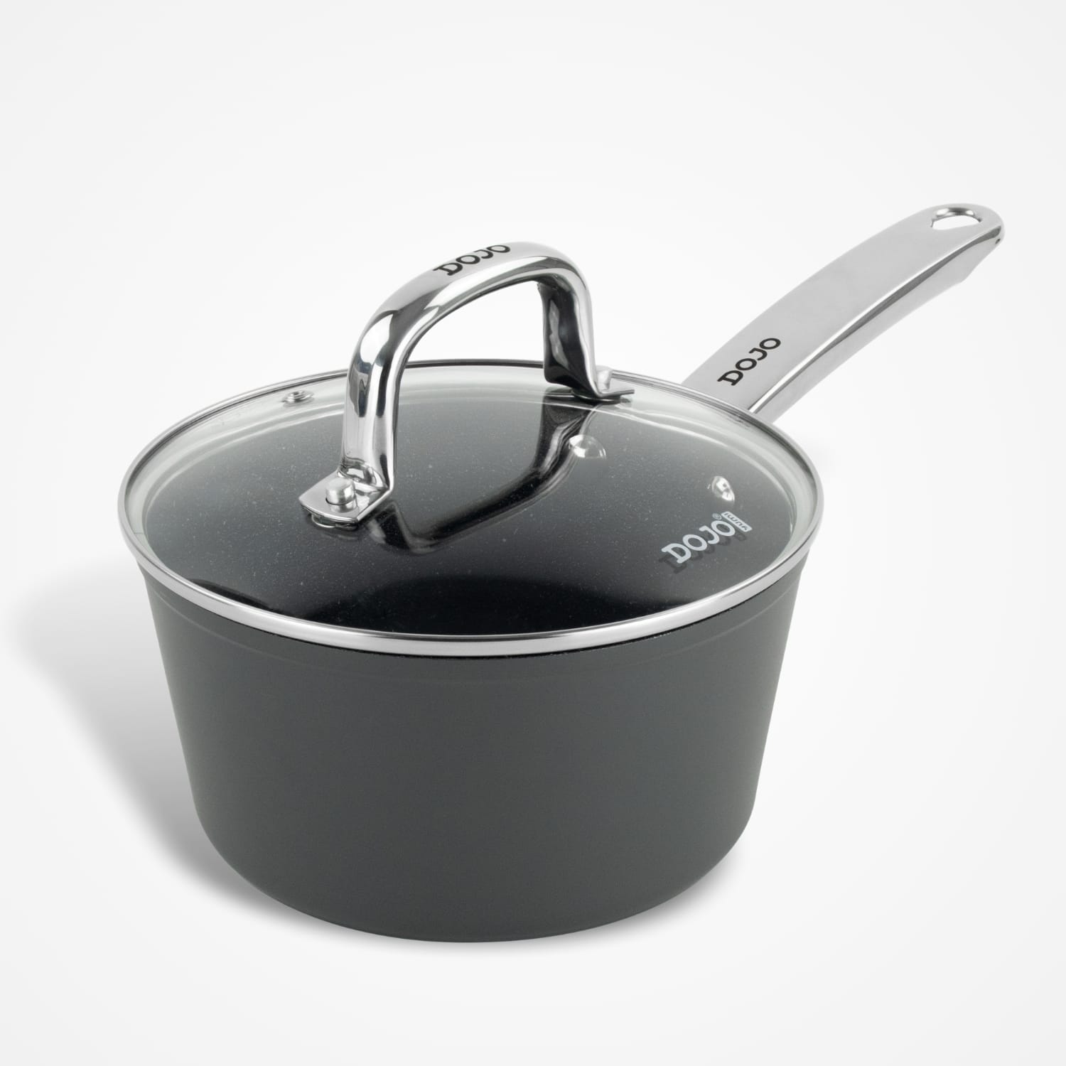 Dojo Yumi Neverstick 18cm Saucepan with Lid for Hob and Oven