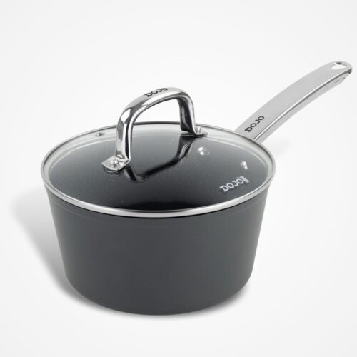 Dojo Yumi Neverstick 20cm Saucepan with Lid for Hob and Oven