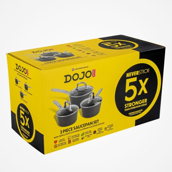 Dojo Yumi Neverstick 3 Piece Saucepan Set