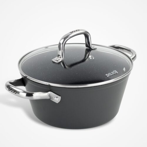 Dojo Yumi Neverstick 24cm Casserole Pot with Lid for Hob and Oven