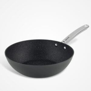 Dojo Yumi Neverstick 28cm Wok Pan for Hob and Oven. Non-Stick Stir-Fry Pan