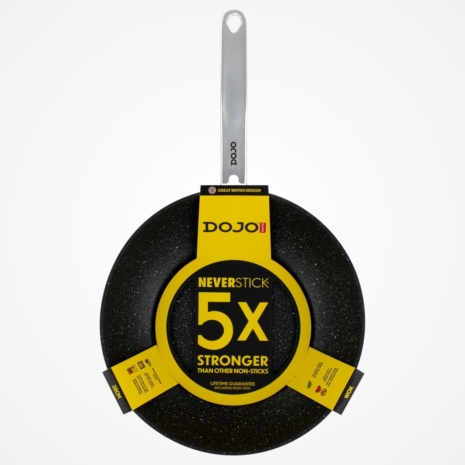 Dojo Yumi Neverstick 28cm Wok Pan - Image 5