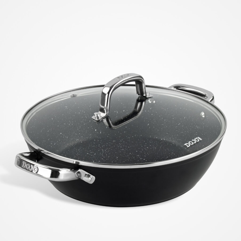 Dojo Hero Neverstick+ 28cm Shallow Casserole with Lid