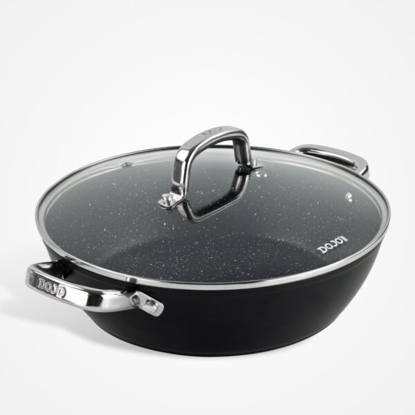 Dojo Hero Neverstick+ 28cm Shallow Casserole with Lid