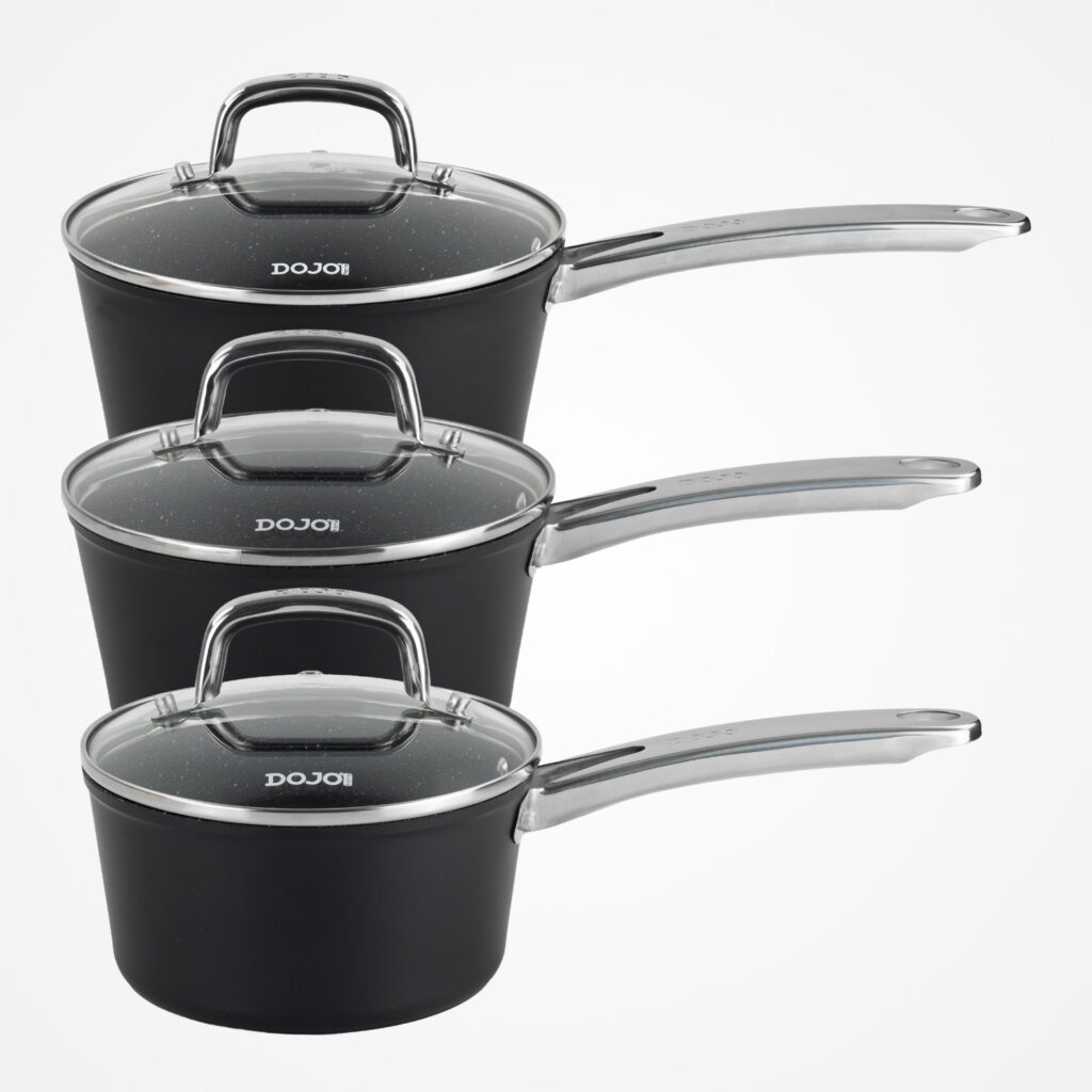Dojo Hero Neverstick+ 3 Piece Saucepan Set