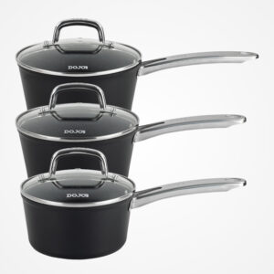 Dojo Hero Neverstick+ 3 Piece Saucepan Set - Image 3