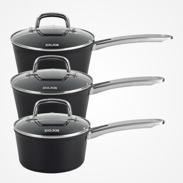 Dojo Hero Neverstick+ 3 Piece Saucepan Set