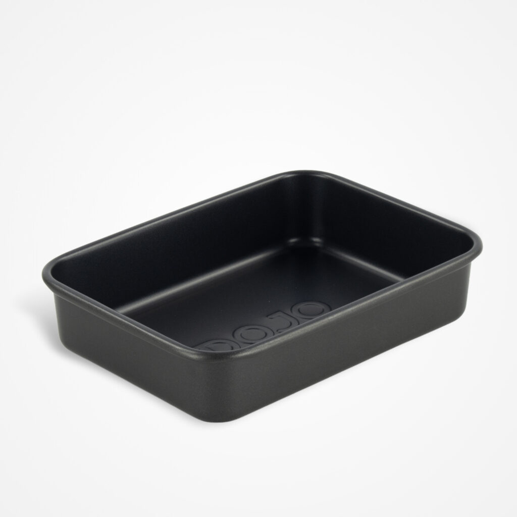 Dojo Kai 17cm air fryer tray designed for cooking and crisping food in an air fryer.