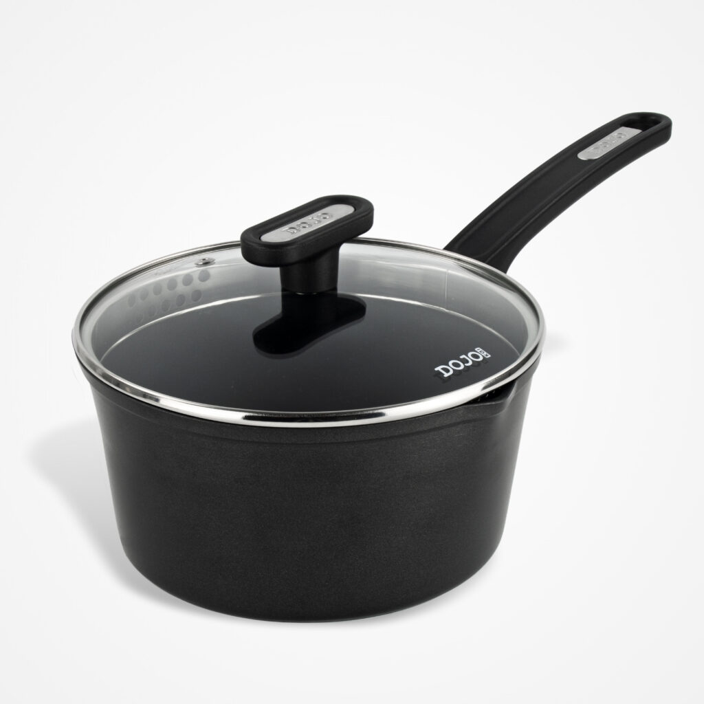 Dojo Kai 20cm Saucepan with Strainer Lid for Easy Pouring
