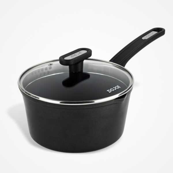 Dojo Kai 20cm Saucepan with Strainer Lid for Easy Pouring