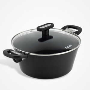Dojo Kai 24cm stock pot with lid for cooking soups, stocks, stews, and large meals