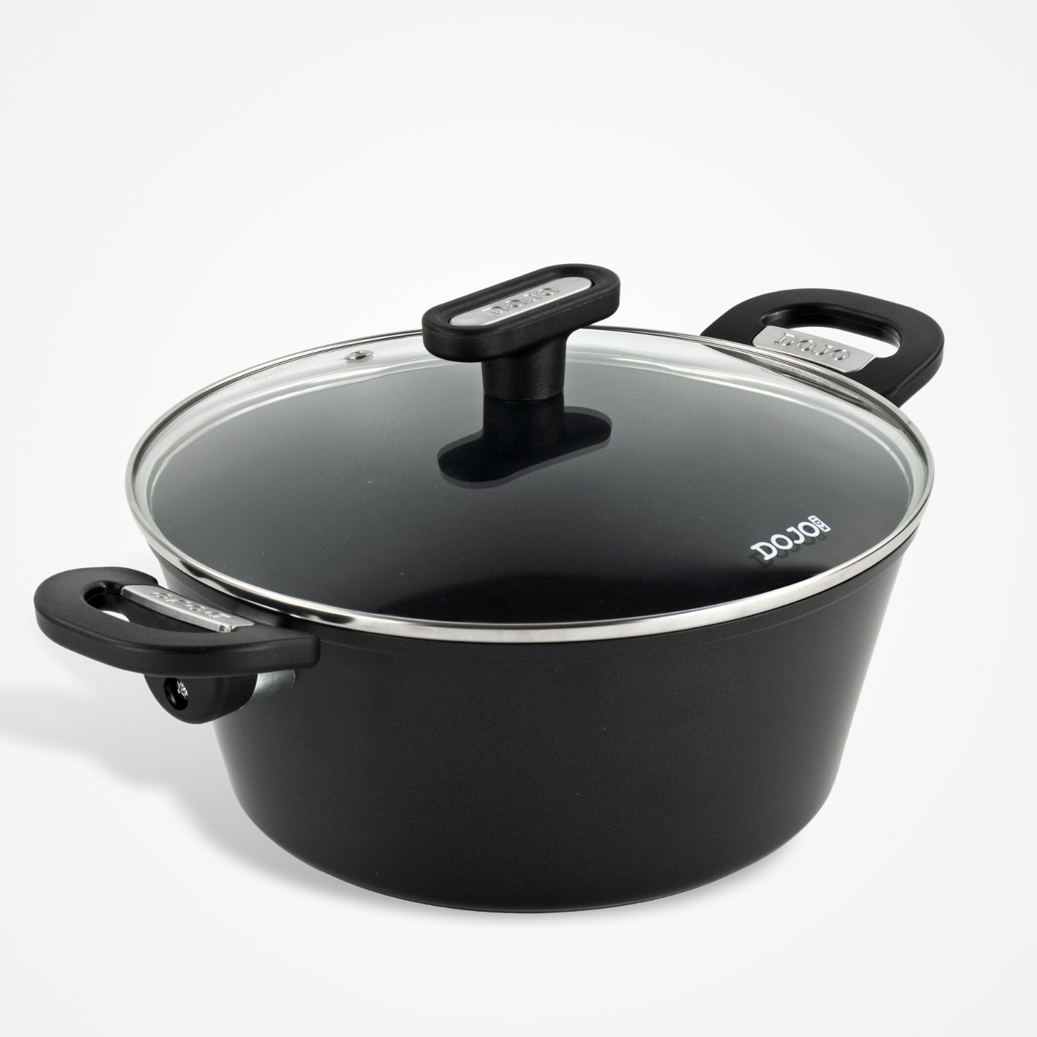 Dojo Kai 24cm stock pot with lid for cooking soups, stocks, stews, and large meals