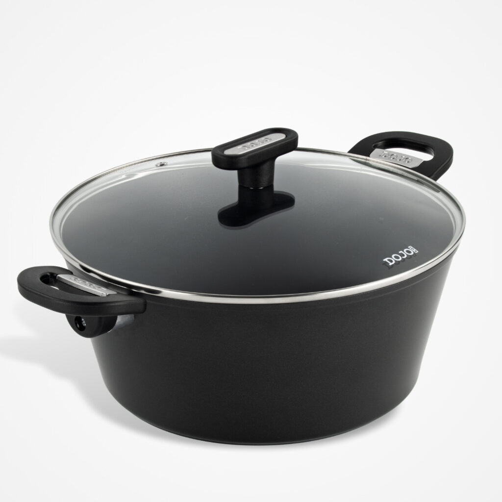 Dojo Kai 28cm Stock Pot with Tempered Glass Lid