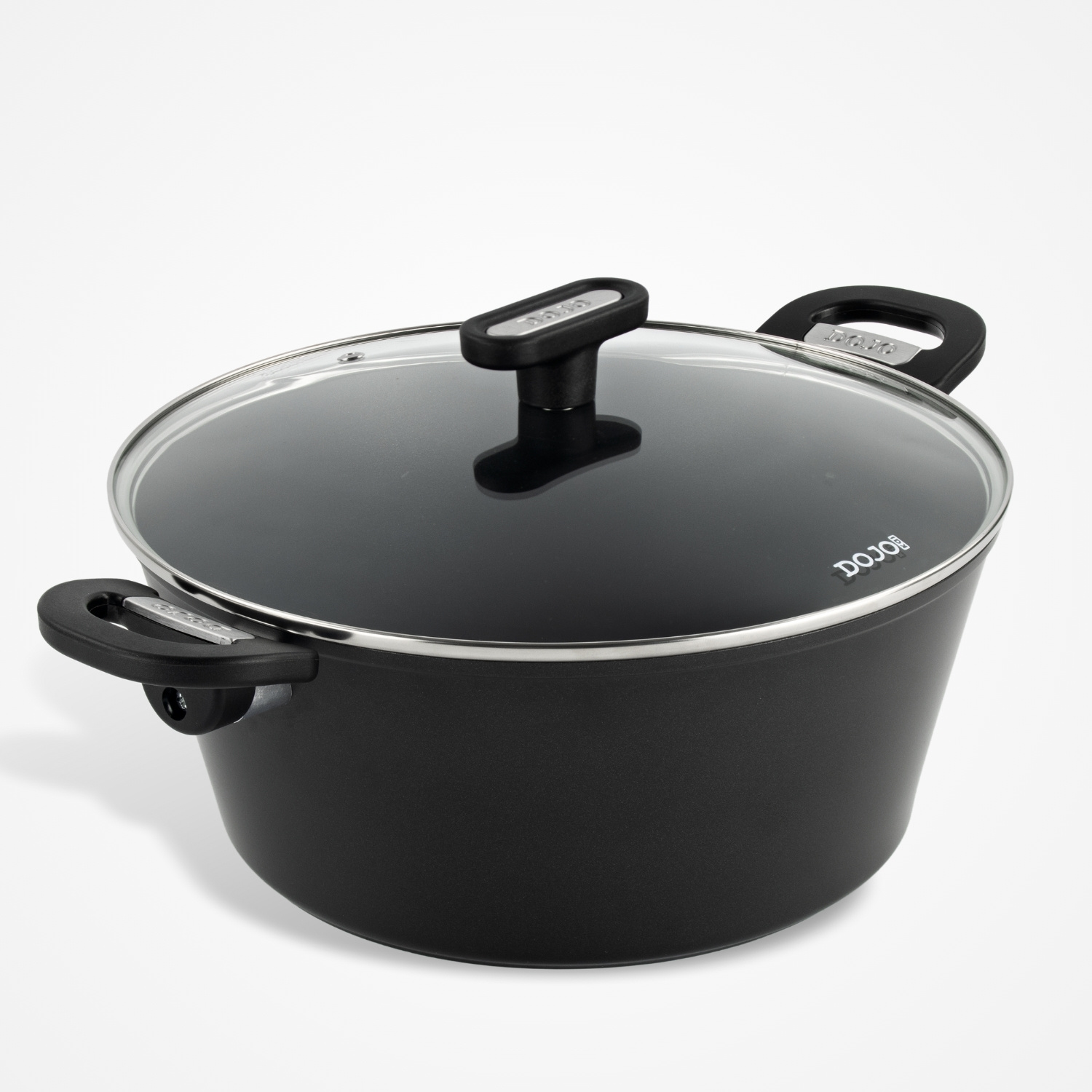 Dojo Kai 28cm Stock Pot with Tempered Glass Lid