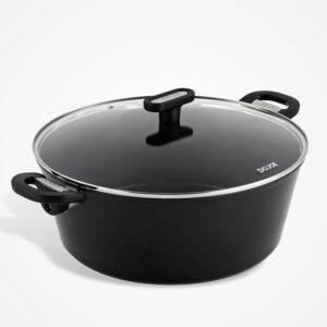 Dojo Kai 32cm stock pot with glass lid for batch cooking soups, casseroles and curries