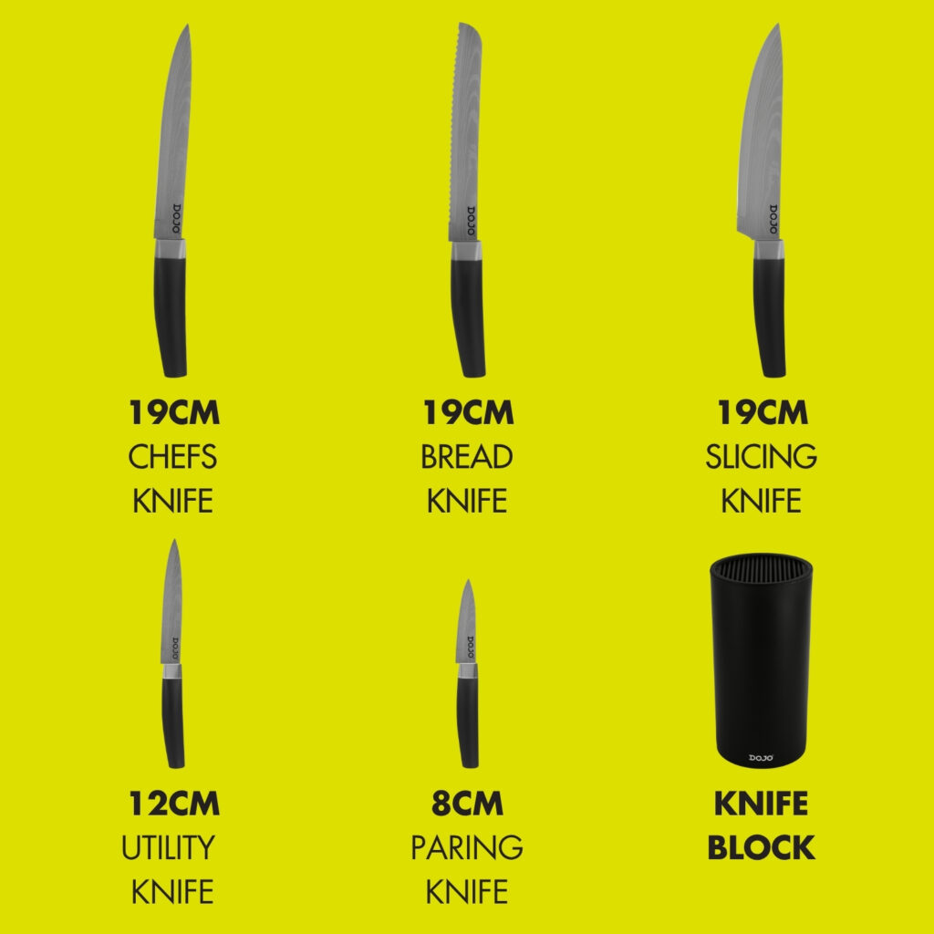 Dojo Kai 5 Piece Knife Block Set