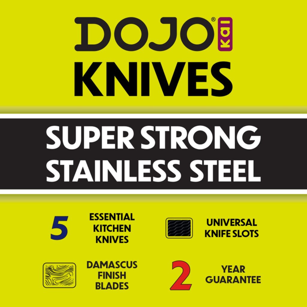 Dojo Kai 5 Piece Knife Block Set