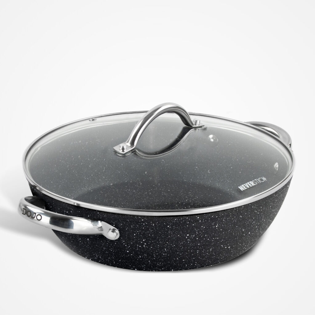 Dojo Zen Neverstick 28cm Shallow Casserole for Hob and Oven Cooking