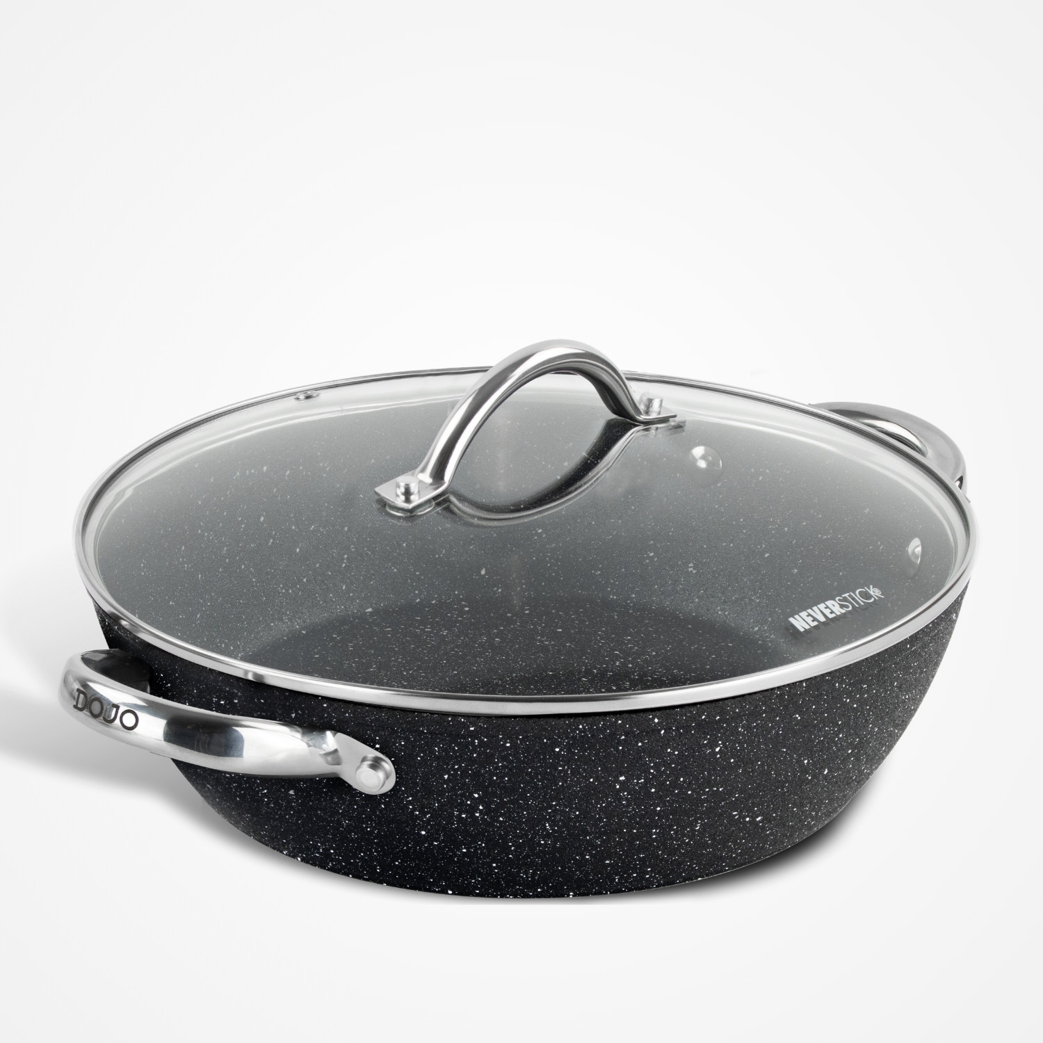 Dojo Zen Neverstick 28cm Shallow Casserole for Hob and Oven Cooking